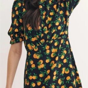Nobody’s Child Serena Black and Orange mini Dress